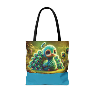 Baby Peacock Trio Tote Bag - 3 Sizes