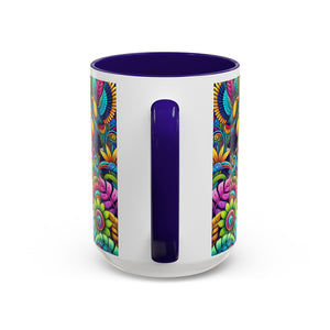 Accent Color Coffee Mug, Many Colors - 11oz & 15oz / Rainforest Music
