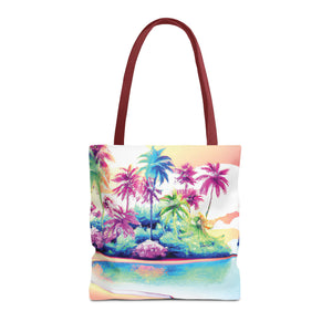 Watercolor Beach Tote Bag - 3 Sizes