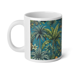 Jumbo Mug, 20oz, Tropical Fruit Teal | Tropical Coffee Cup