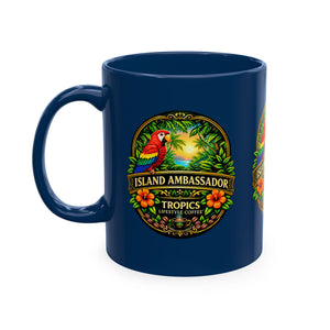 Tropical Parrot Coffee Mug — "Island Ambassador" Ceramic Cup