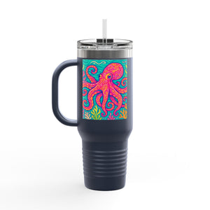 Insulated Travel Mug, 40oz / Kraken Joe, Red - Perfect for Outdoor Adventures