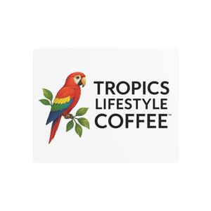 Metal Art Sign/Wall Decor — Tropics Lifestyle Coffee Parrot Logo