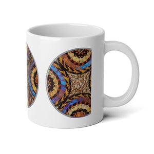 Jumbo Mug, 20oz, Real Morpho Brazil Butterfly Plate | Tropical Coffee Cup