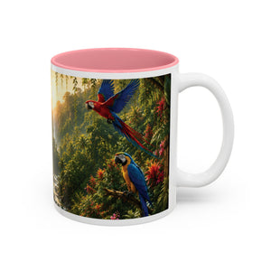 Tropical Waterfall Mug – Lush Jungle Scenic Accent Coffee Cup (11oz/15oz)