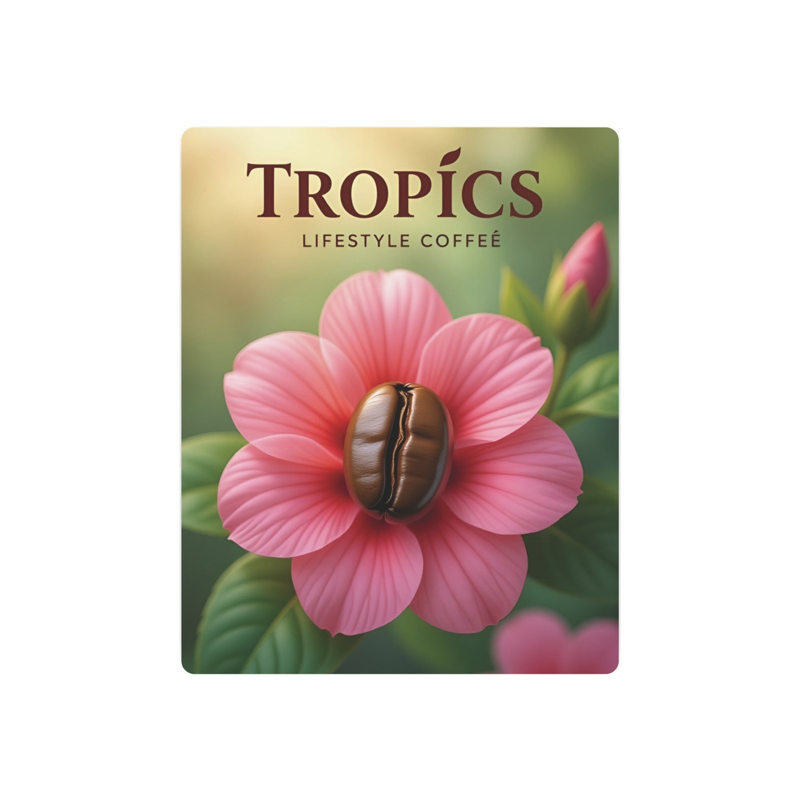 Metal Art Sign/Wall Decor ~ Coffee Bean Flower