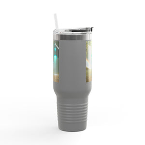 Insulated Travel Mug, 40oz / UFO & Waterfall