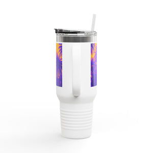 Insulated Travel Mug - 40oz - Perfect for Outdoor Adventures / Amazon Whimsy/Green