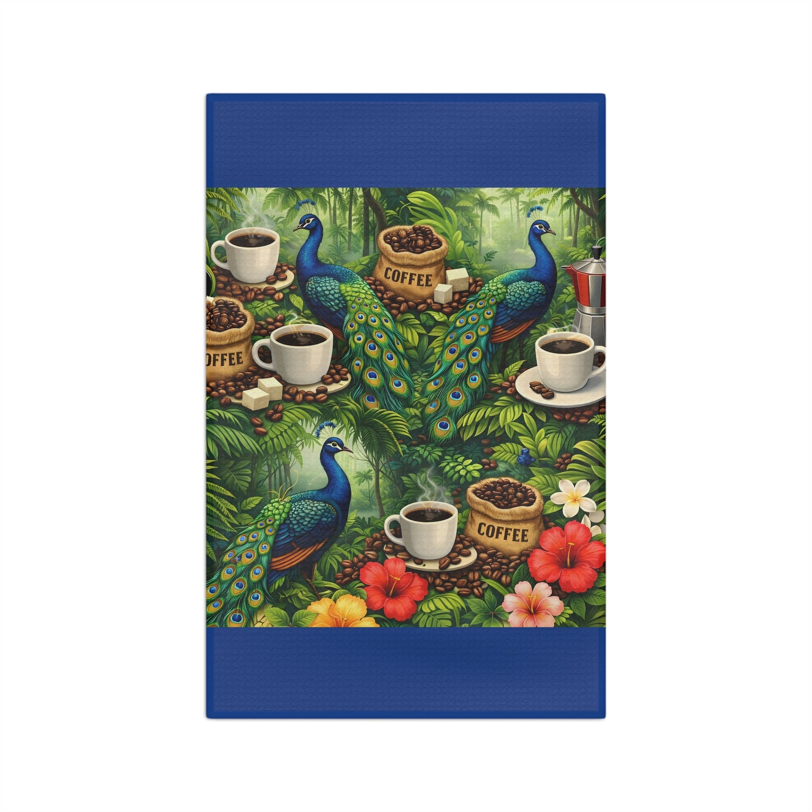 Tropical Microfiber Coffee/Tea Towel – Peacocks & Coffee