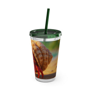 Tropical Tumbler with Straw | 16 oz: Baby Hermit Crab