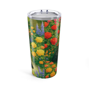 20oz Tropical Glossy Tumbler, Stainless Steel / Faye's Dog