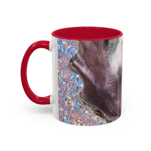 Colorful Mugs (11oz, 15oz), Disco Lavender Pearl Oyster Macro