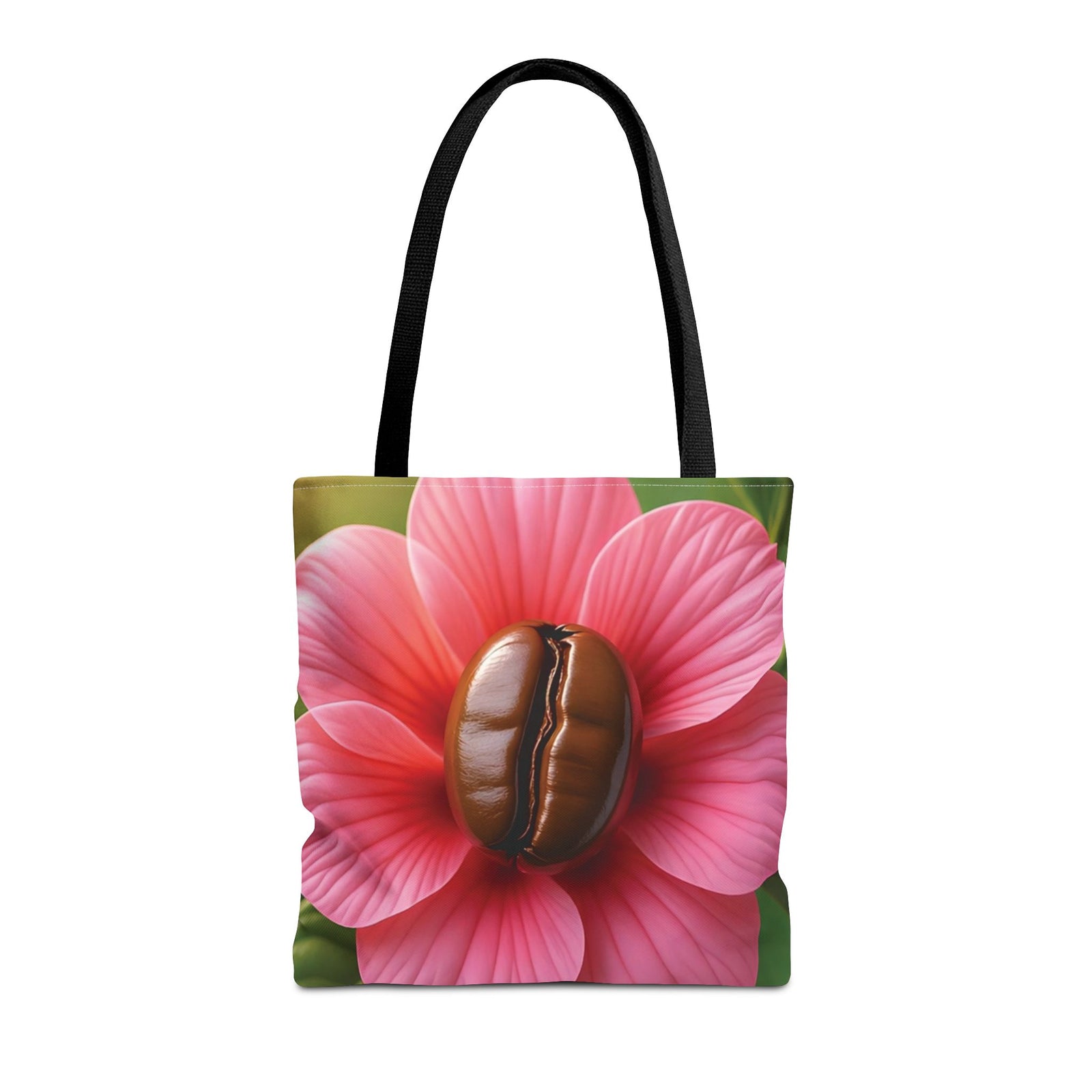 Coffee Bean Flower Tote Bag — Pink Coffee Art