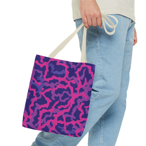 Coral Threads/Heatwave Tote Bag - 3 Sizes
