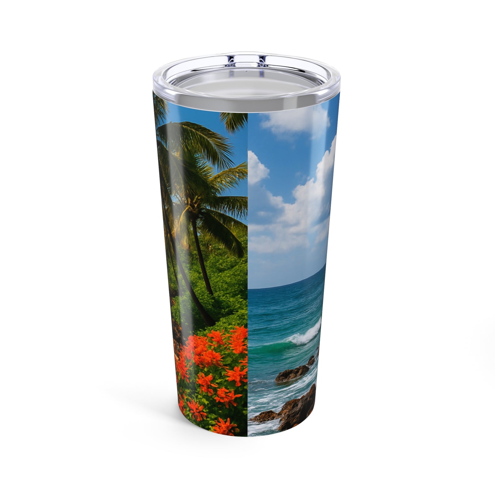20oz Tropical Glossy Tumbler, Stainless Steel / Meet You There