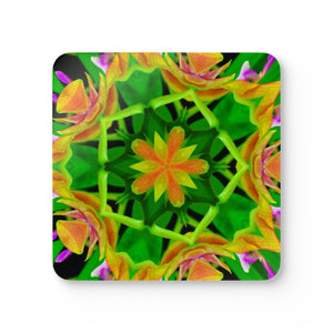 Coaster Set/4 -  Orchid Kaleidoscope