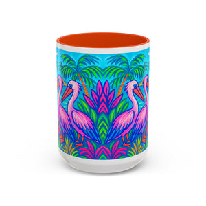 Accent Color Coffee Mug, Many Colors - 11oz & 15oz / Pelican Party