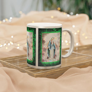 Tropical Metallic Mug, Religious, Silver - Our Lady of Grace