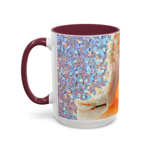 Colorful Mugs (11oz, 15oz), Disco Conch Macro