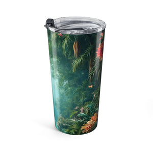20oz Tumbler — Tropical Jungle Mist Paradise Travel Cup