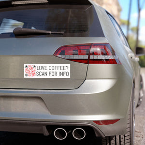 QR Code Car Magnet — Custom Red & Black Scanable Vehicle Magnet