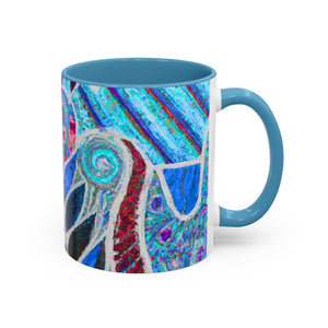 Accent Coffee Mug (11, 15oz), 8 Colors - Amazon Whimsy, blue