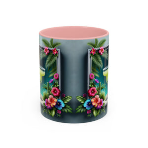 Accent Color Coffee Mug (11, 15oz), 8 Colors - Tropical Margarita