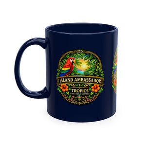 Tropical Parrot Coffee Mug — "Island Ambassador" Ceramic Cup