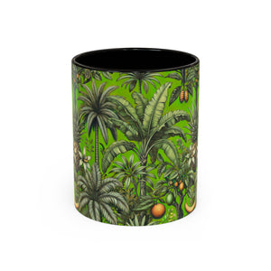 Accent Color Coffee Mug, Many Colors - 11oz & 15oz / Tropical Fruit, Green