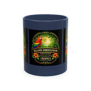 Tropical Parrot Coffee Mug — "Island Ambassador" Ceramic Cup