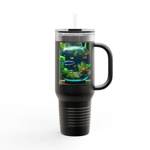 Insulated Travel Mug, 40oz / Tropical Fish Bowl #1 - Perfect for Outdoor Adventures