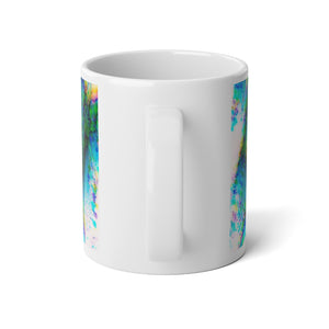Jumbo Mug, 20oz, Solo Mermaid Aqua Trace | Tropical Coffee Cup
