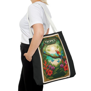 Tote Bag — Parrot Friends at Seashore, TLC Logo