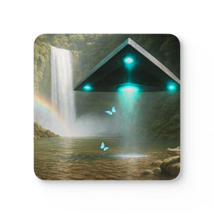 Coaster Set/4 -  UFO and Waterfall