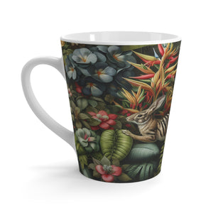 Latte White Mug - Rainforest Rabbit Outing