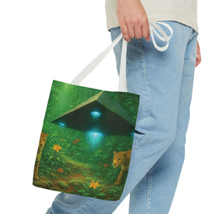 UFO and Jaguars Tote Bag - 3 Sizes