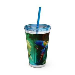 Tropical Tumbler with Straw | 16 oz: Flight School