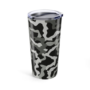 20oz Tropical Glossy Tumbler / Coral Threads Noir