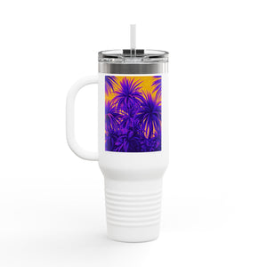 Tiny Palm Island/Palm Insulated Travel Mug - 40oz - Perfect for Outdoor Adventures