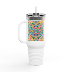 Kaleido Bay Insulated Travel Mug - 40oz - Perfect for Outdoor Adventures