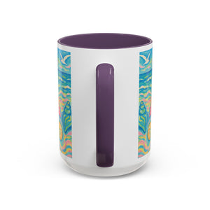 Copy of Accent Coffee Mug (11, 15oz), 8 Colors - Glow Seashells