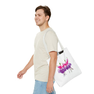 Tropical Real Two Fuchsias/White Tote Bag - 3 Sizes