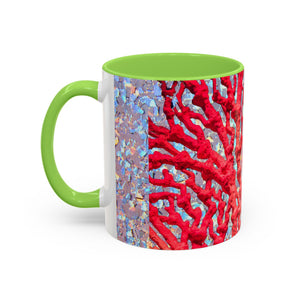Colorful Mugs (11oz, 15oz), Disco Coral Reef Macro