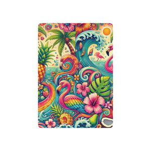 Poker Playing Cards - Flamingo Waves