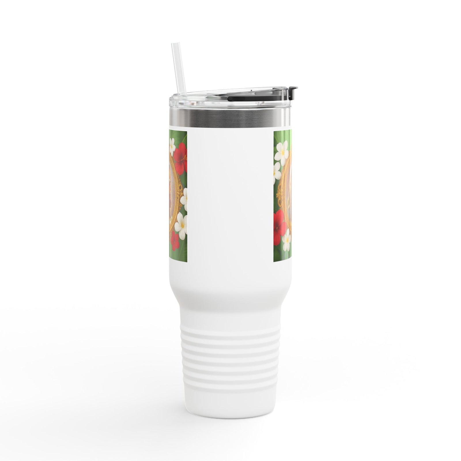 Religious Insulated Travel Mug, 40oz / "Head of Christ" Jesus Portrait - Perfect for Outdoor Adventures