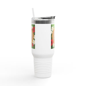 Religious Insulated Travel Mug, 40oz / "Head of Christ" Jesus Portrait - Perfect for Outdoor Adventures