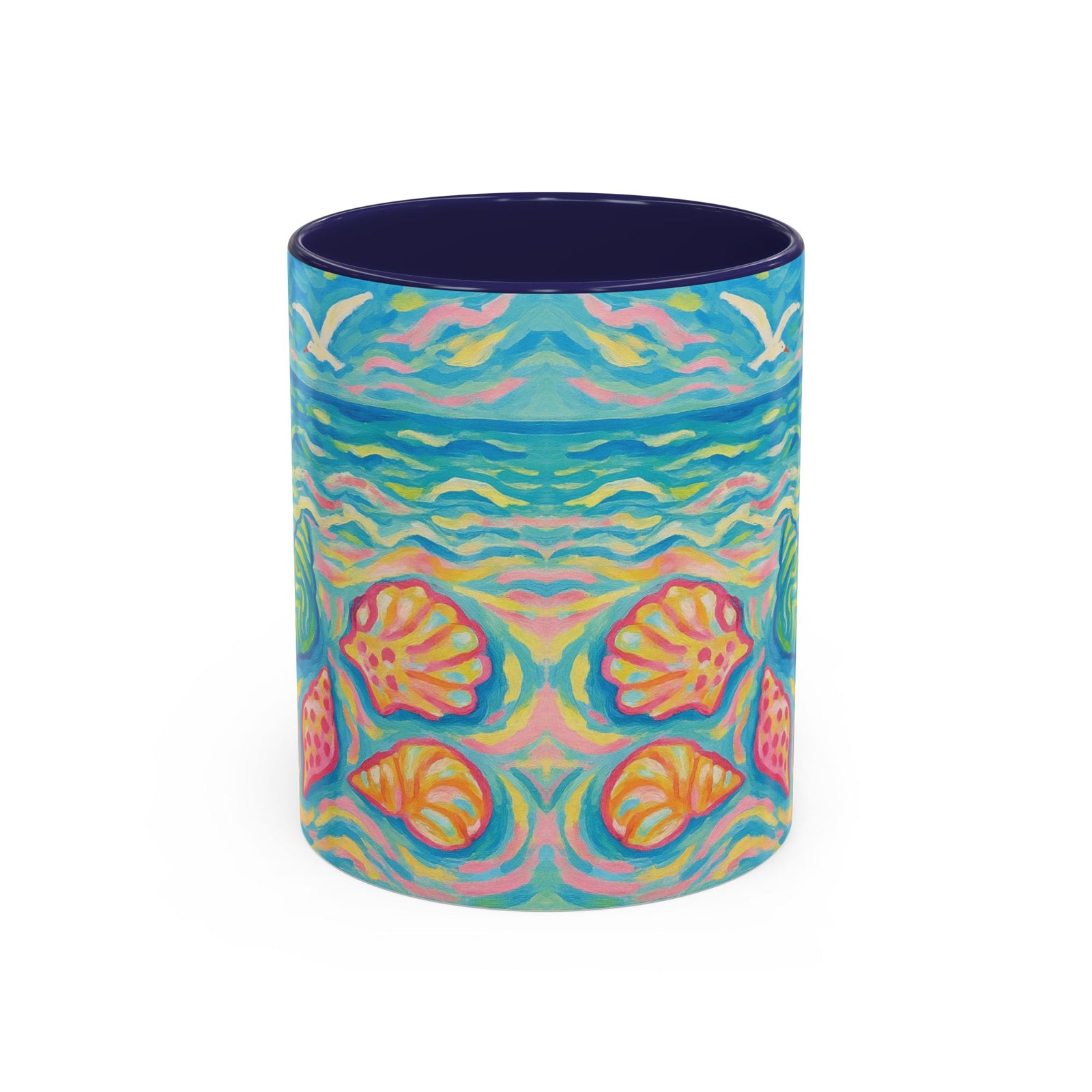 Copy of Accent Coffee Mug (11, 15oz), 8 Colors - Glow Seashells