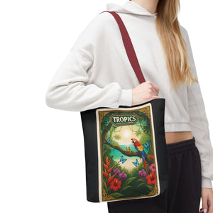 Tote Bag — Parrot Friends at Seashore, TLC Logo