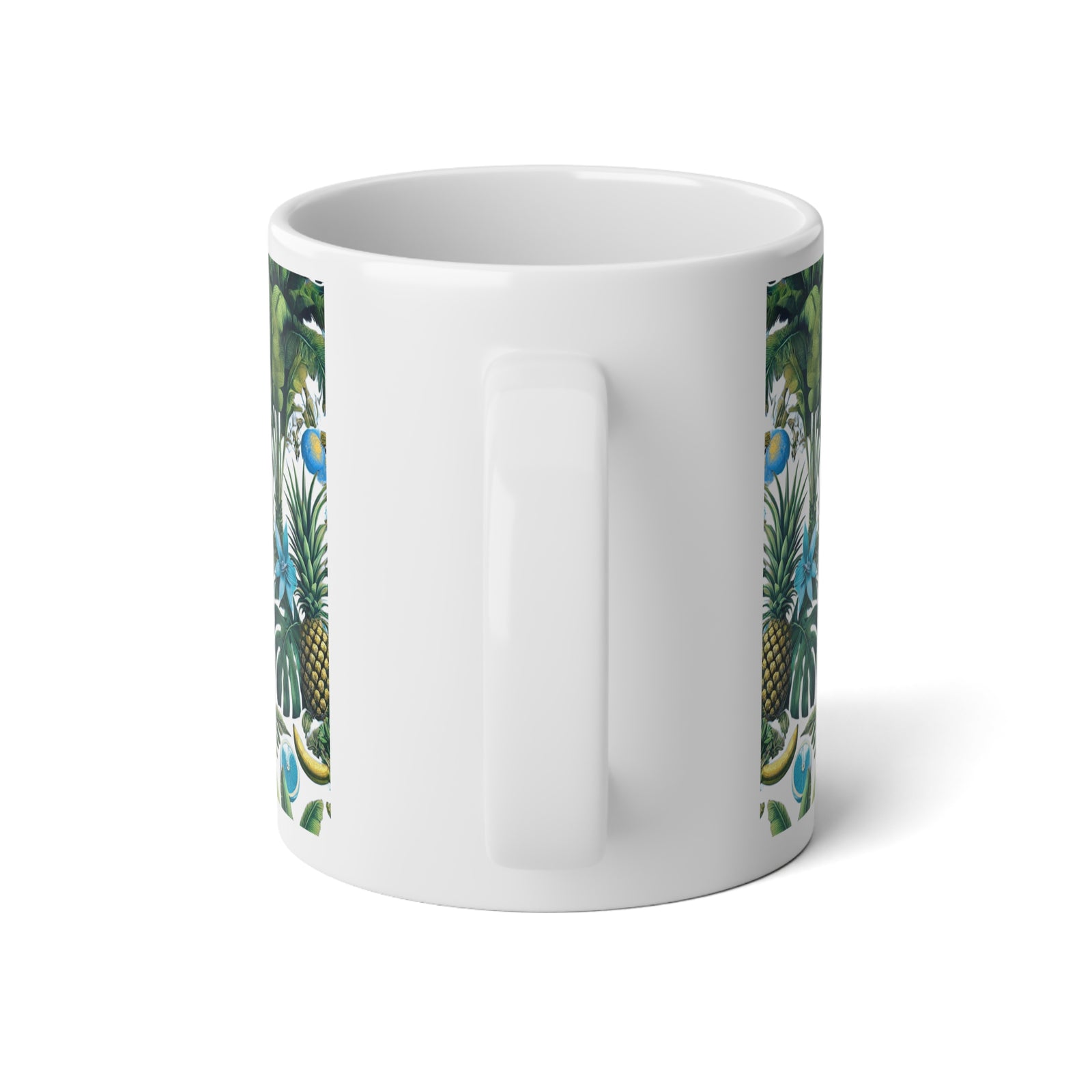 Jumbo Mug, 20oz, More Tropical Fruit, White | Tropical Coffee Cup