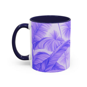 Accent Coffee Mug (11, 15oz), 8 Colors - Palm Serenity, Lilac